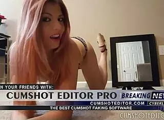 Blonde camgirl says, follow my jerk off instructions with toys.