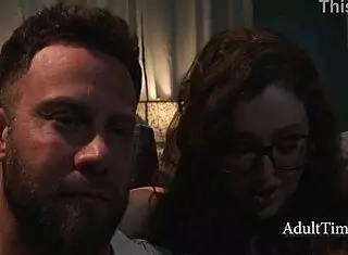 Innocent leana lovings submits to boyfriend's hardcore domination.