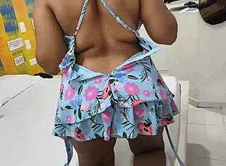 My girlfriend surprises me with a blowjob in our city hotel room