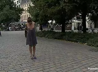 German babe, are you ready for street humiliation?