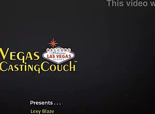 Lexy Blaze gets ass fucked deep, fingered to orgasm, bound in Vegas for her first porn with deepthroat and POV.