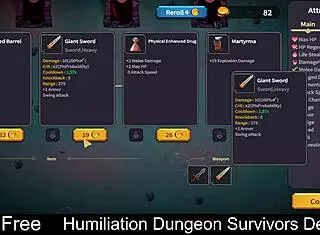 Humiliation In Dungeon Survivors Demo With Femdom And Monsters