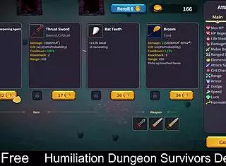 Humiliation In Dungeon Survivors Demo With Femdom And Monsters