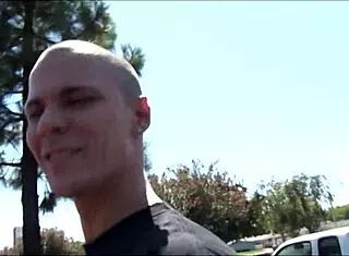 hannah west masturbates her shaved pussy on bed in stockings with big cock