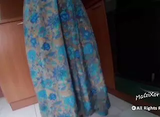 stepmoms bent over in the kitchen for deepthroat and quickie