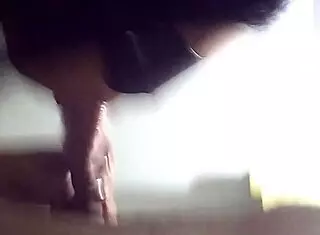 this blindfolded teen is ready for fun 😏