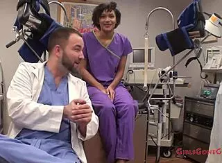 Nurse jackie banes uses vibrator and anal fingering for squirting orgasm close up