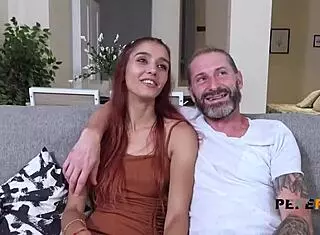 Young Spanish Babe Esmeralda Blue Craves Old Dick in Wild Deepthroat and Doggy Action