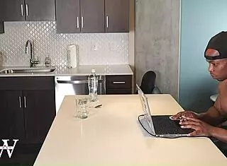 Redhead foot fetish model struggles with huge black cock, licking feet and deepthroating 😍