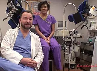 Nurse jackie banes uses vibrator and anal fingering for squirting orgasm close up