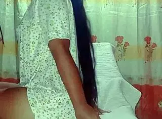 Homemade Couple Long Hair Fucking Hard.