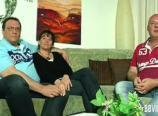 Can this German MILF handle two dicks in a threesome?