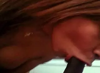 thot tranny deepthroating big black cock