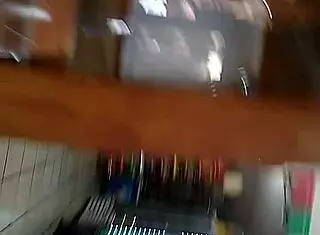 The big ass woman is in the store, looking around.