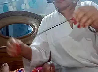 indian guy bangs busty nurse and creampies her