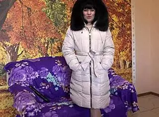 Milf In Down Coat Sucks Big Dildo Different Positions Amateur Fetish