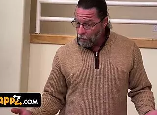 Stepdads teach their stepdaughters seductive poses on camera.