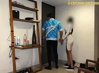 sexy elegant latina gets tricked into hard fuck