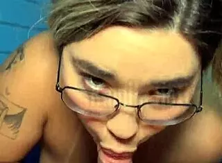 Beautiful Asian woman left alone with boyfriend's fit friend.