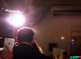 Fucking in bar in front of clients