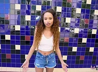 Real teen 18+s - ebony beauty cecilia lion gets pounded hard