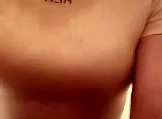 Ebony Girl Reveals Chocolate Ass In Bathroom Setting