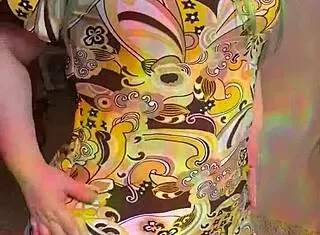 Joan Day Flaunts Curvy Body in See-Through Tights!