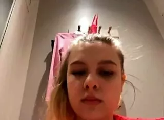 Watch this BBW get extreme anal fingering in public!