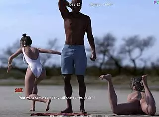 Introducing Wife to BBC Friend in Interracial Cumshot Game