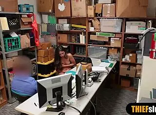 Petite timid teen 18+ thief got caught and punish fucked