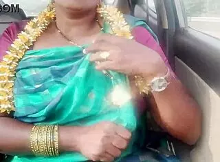 Indian housewife enjoys car sex with father-in-law during long drive