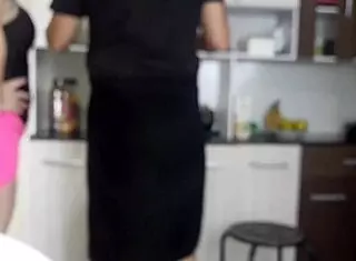 hot girl fucks in kitchen