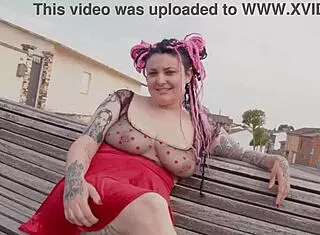 Casting Y FOLLADA DE Rebeca Addams with BIG COCK BLOWJOB and TATTOOED TITS