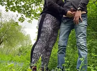 I Felt My Mother-In-Law's Camel Toe in Leggings While She Made Me Cum