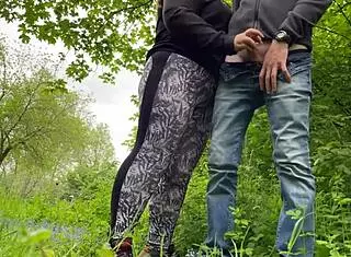 I Felt My Mother-In-Law's Camel Toe in Leggings While She Made Me Cum