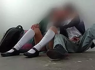 amateur mexican students homemade party in warehouse