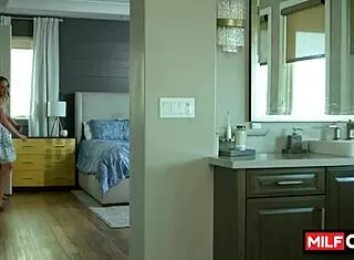 Horny cheating wife sucks fat dick and fucks teen boy Charlie Forde and Nick Strokes.