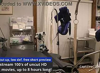 Tanned Jasmine Rose In Handcuffs With Dildo