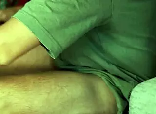 Redhead co-worker gives deepthroat blowjob after shift.