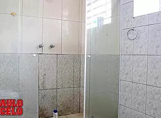 Latina Neighbor Helps with Big Black Cock Touching