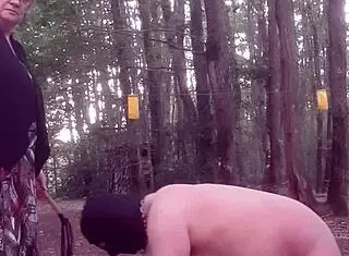 Slave Facesitting and Outdoor Wet BDSM Play