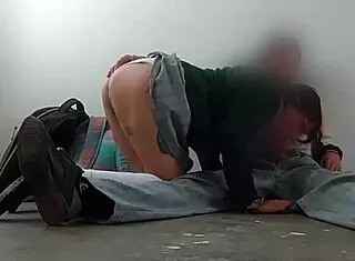 amateur mexican students homemade party in warehouse