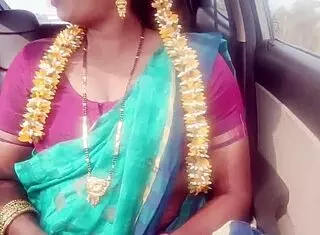 Indian housewife enjoys car sex with father-in-law during long drive