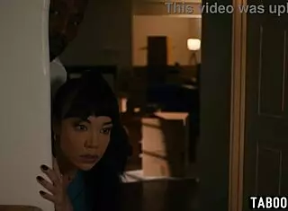 Busty latina milf wife fucks husband's big black cock.