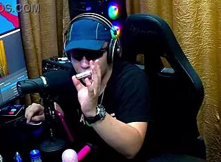 ruan interviews milf with vibrator on podcast