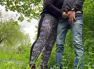 I Felt My Mother-In-Law's Camel Toe in Leggings While She Made Me Cum