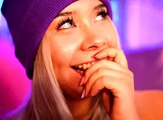 I Love Watching This Beautiful Colombian Blonde Suck Cock