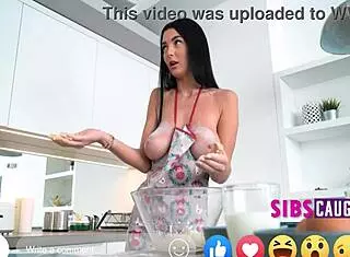 nude baking turns into barebacking with step family