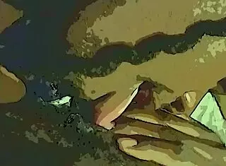 dildo and tongue tag team her wet ebony pussy