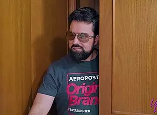 hidden stepfather fucks hot stepdaughter, she loves her relatives cock 😍